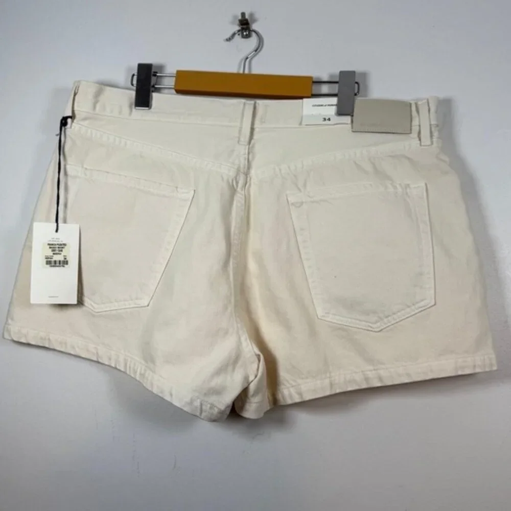 Citizens of Humanity Franca Pleated Baggy Shorts – Size 34, Marzipan